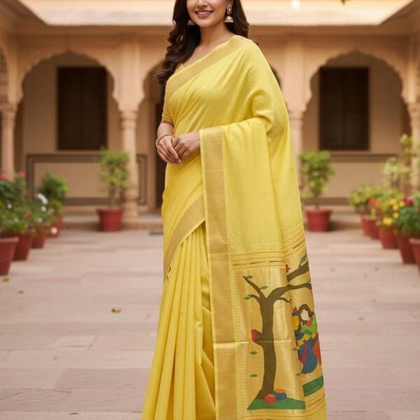 Pure Cotton Paithani